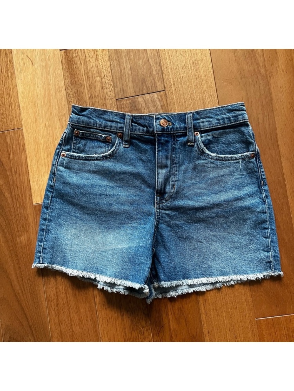 J. Crew High-rise denim short in Tea Time wash size 25